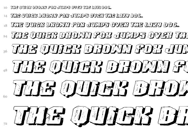 VTKS Highlight font waterfall